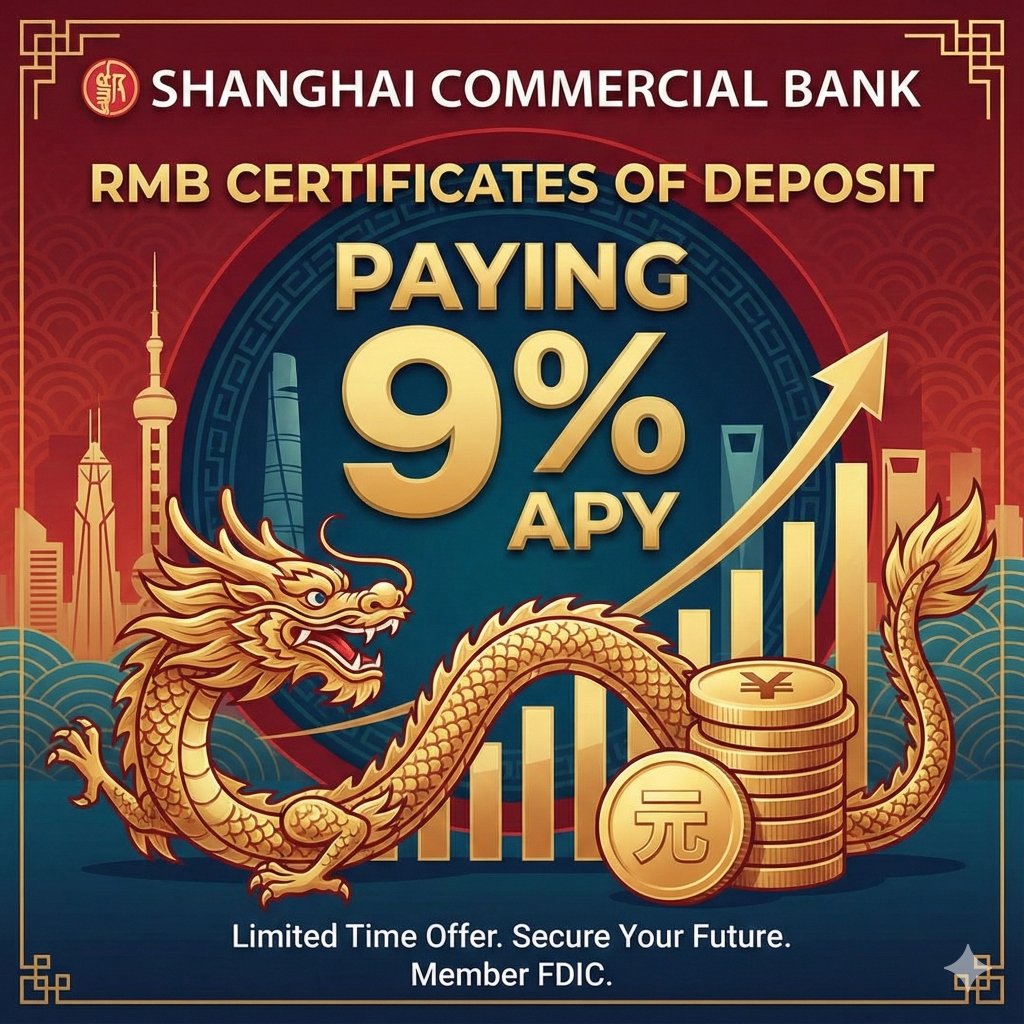 Shanghai Commercial Bank 9% APY